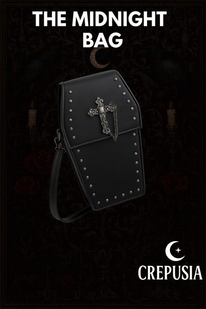 Gothic Crossbody Bag for Women Coffin