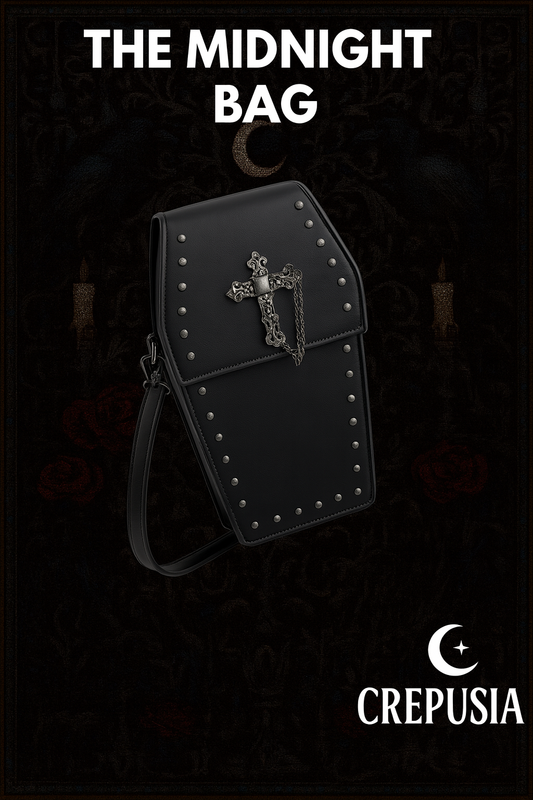 Gothic Crossbody Bag for Women Coffin